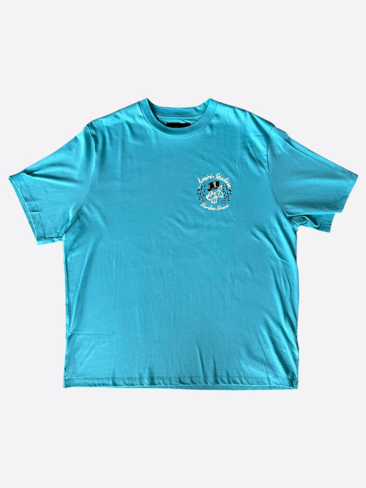 Amiri Blue & White Studios Logo T-Shirt