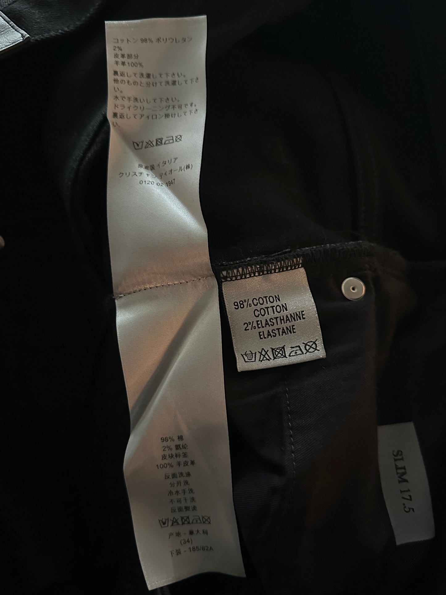 Dior Black & White Atelier Logo Jeans