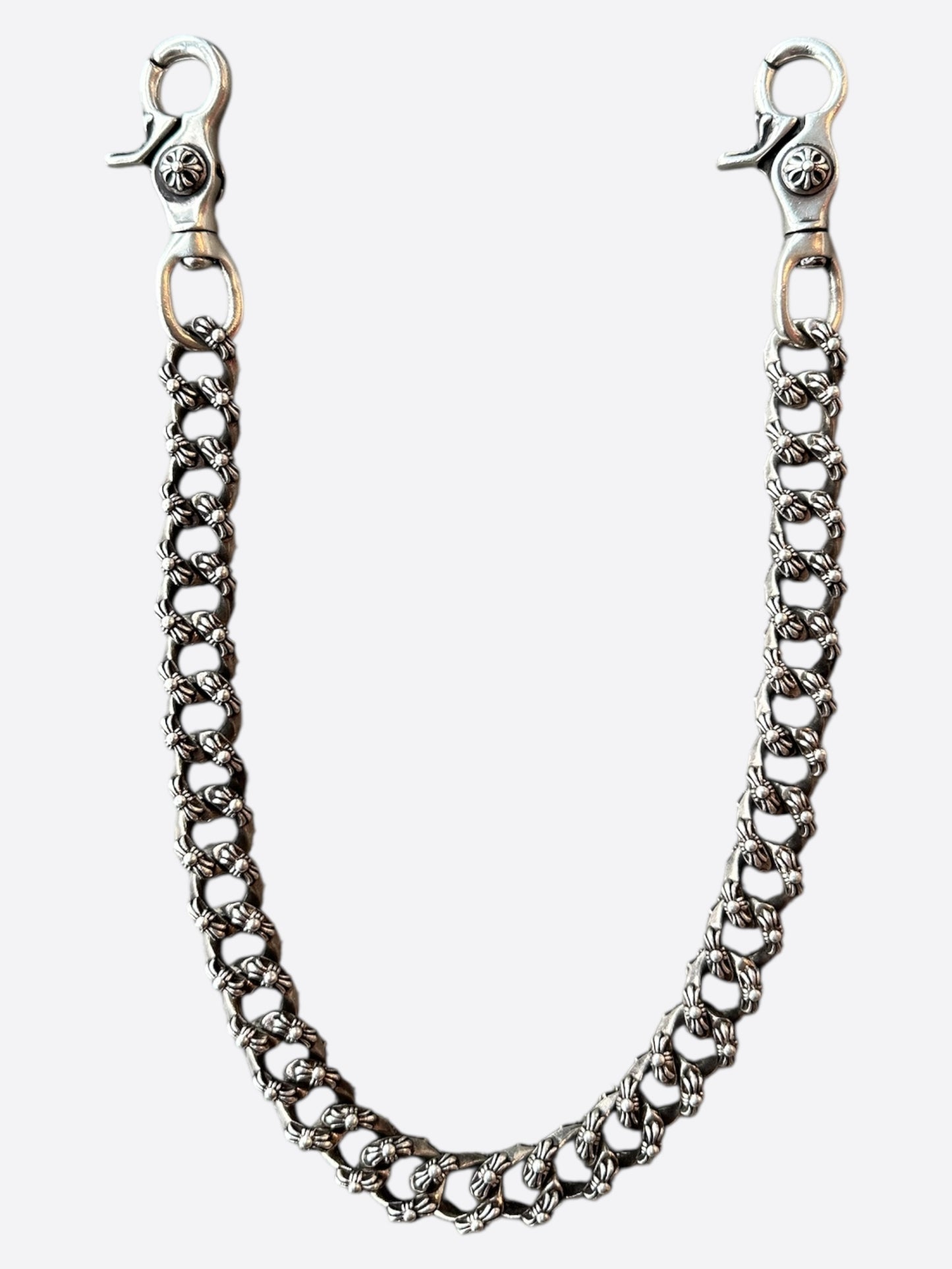 Chrome Hearts Silver Fancy Cuban Wallet Chain