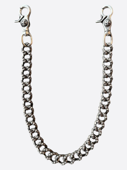 Chrome Hearts Silver Fancy Cuban Wallet Chain
