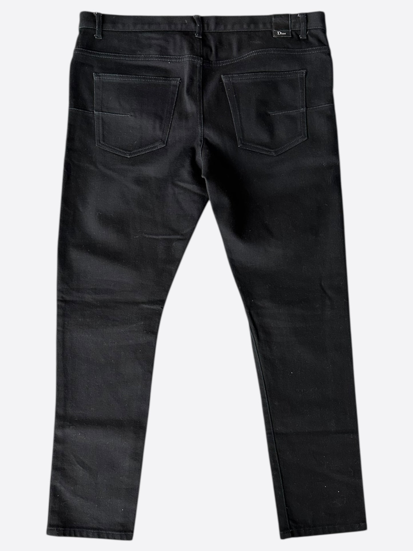 Dior Black & White Atelier Logo Jeans