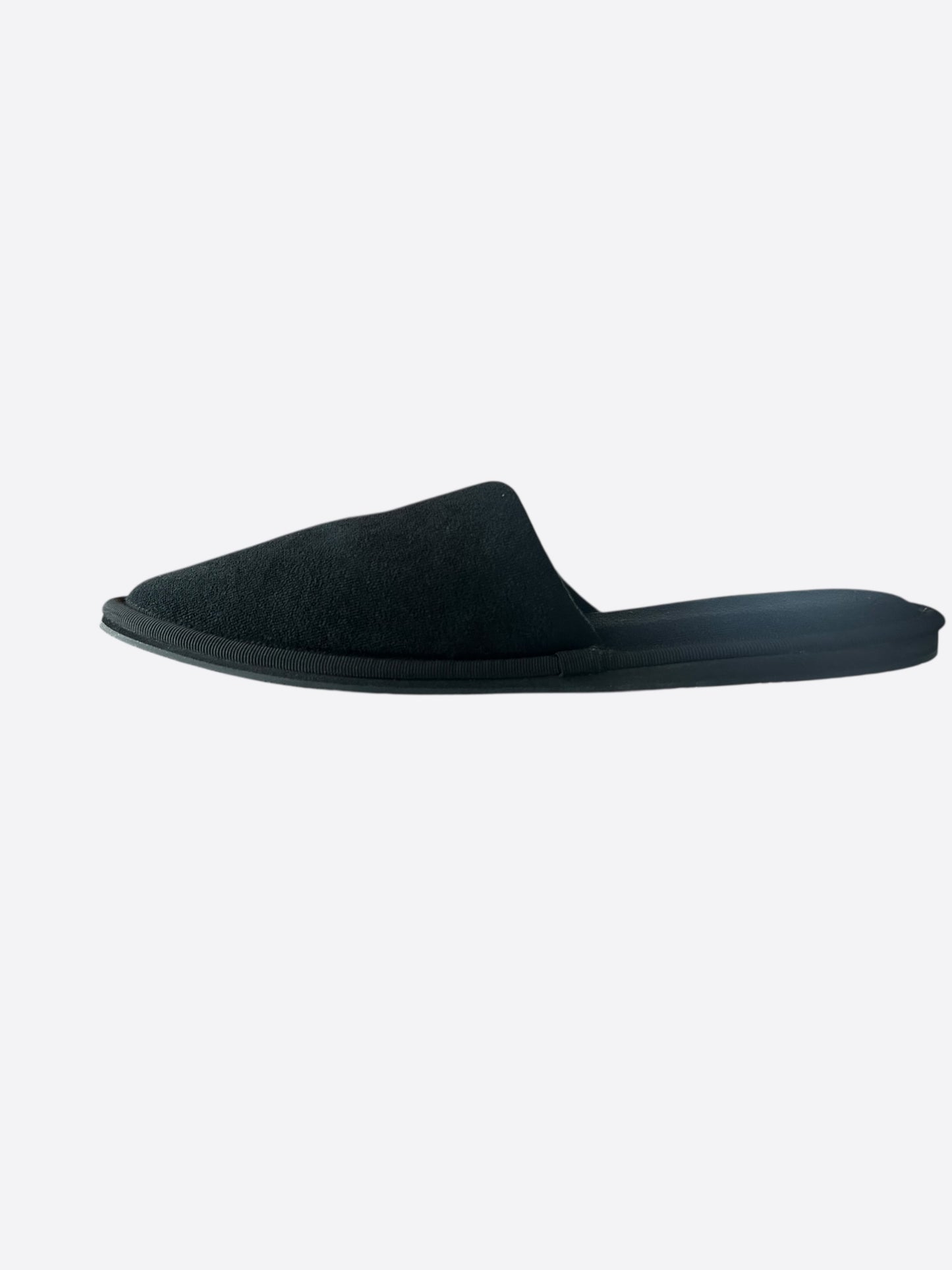 Chrome Hearts Black & White Horseshoe Logo Slippers