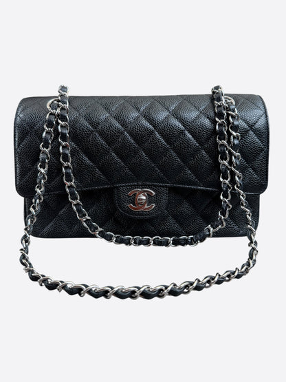 Chanel Black Caviar Quilted Medium Flap Bag