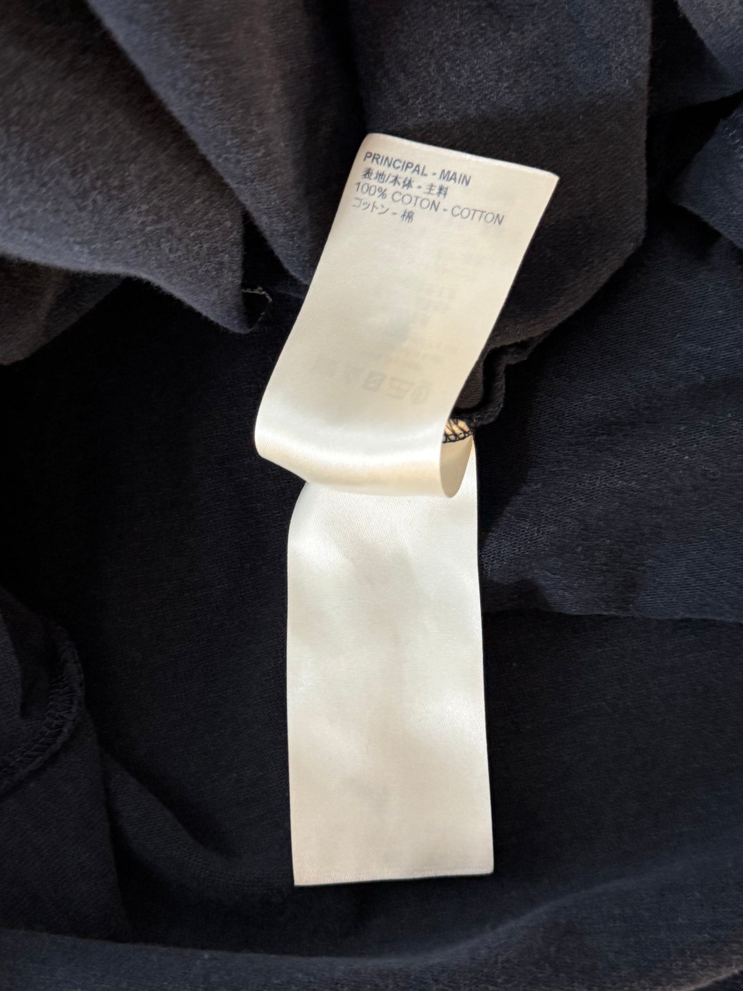 Louis Vuitton Navy & White Flower Logo Embroidered T-Shirt