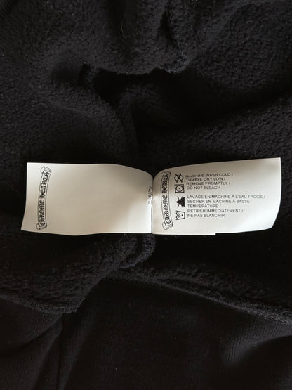 Chrome Hearts Black & White Embroidered Slo Ride Logo Sweater
