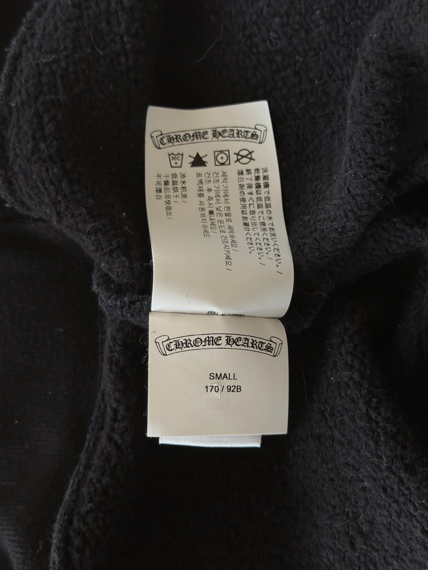 Chrome Hearts Black & White Embroidered Slo Ride Logo Sweater