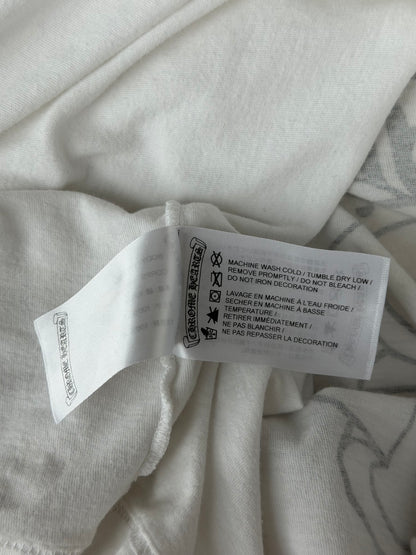 Chrome Hearts White & Multicolor Horseshoe Logo Longsleeve T-Shirt