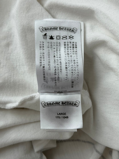 Chrome Hearts White & Multicolor Horseshoe Logo Longsleeve T-Shirt