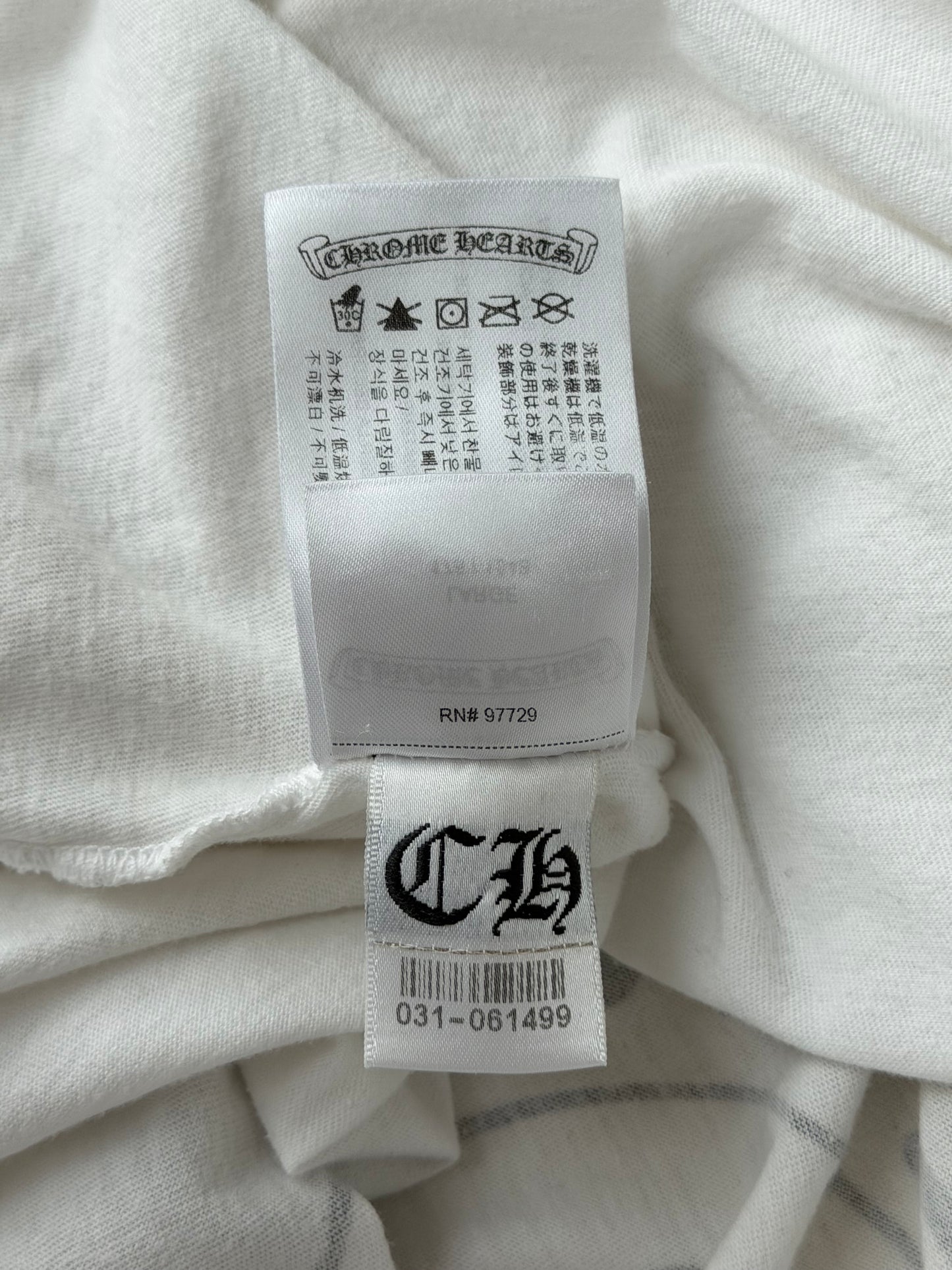 Chrome Hearts White & Multicolor Horseshoe Logo Longsleeve T-Shirt