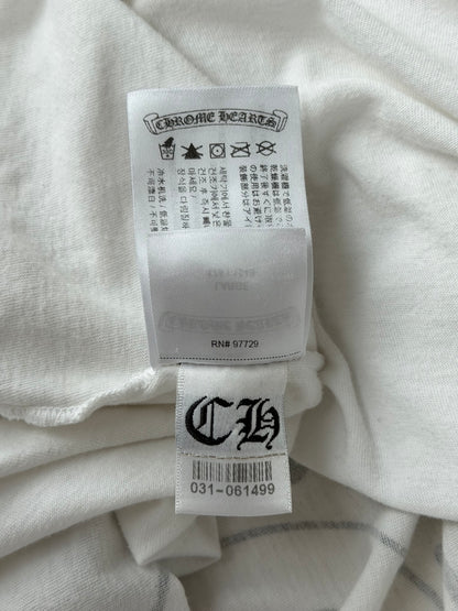 Chrome Hearts White & Multicolor Horseshoe Logo Longsleeve T-Shirt
