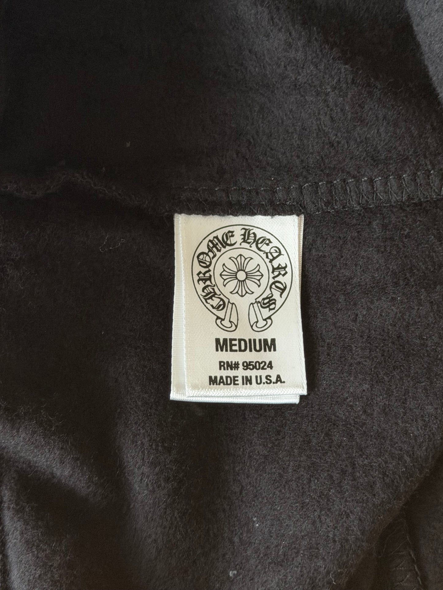 Chrome Hearts Black & White Cross Logo Women's Sweatpants