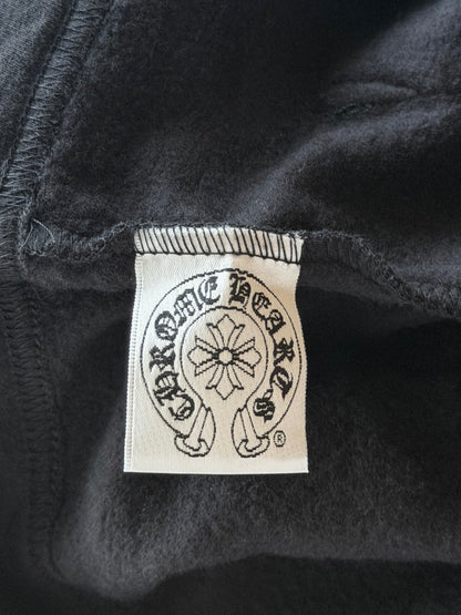 Chrome Hearts Black & White Cross Logo Women's Sweatpants
