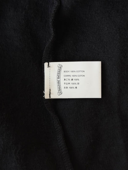 Chrome Hearts Black & White Cross Logo Zip Up Hoodie