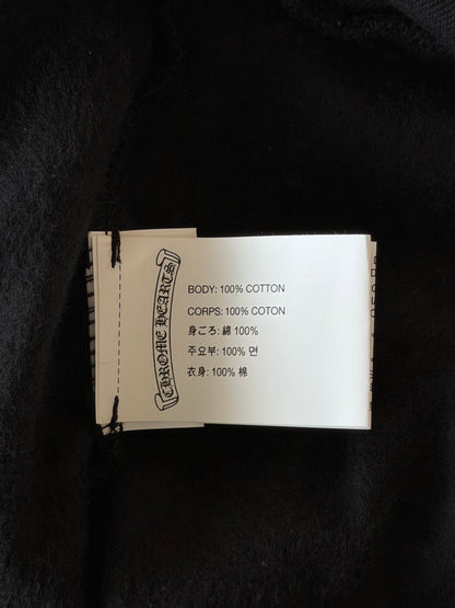 Chrome Hearts Black & White Dagger Logo Zip Up Hoodie