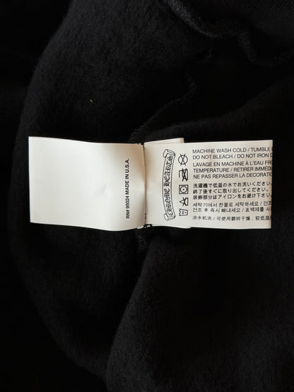 Chrome Hearts Black & White Dagger Logo Zip Up Hoodie