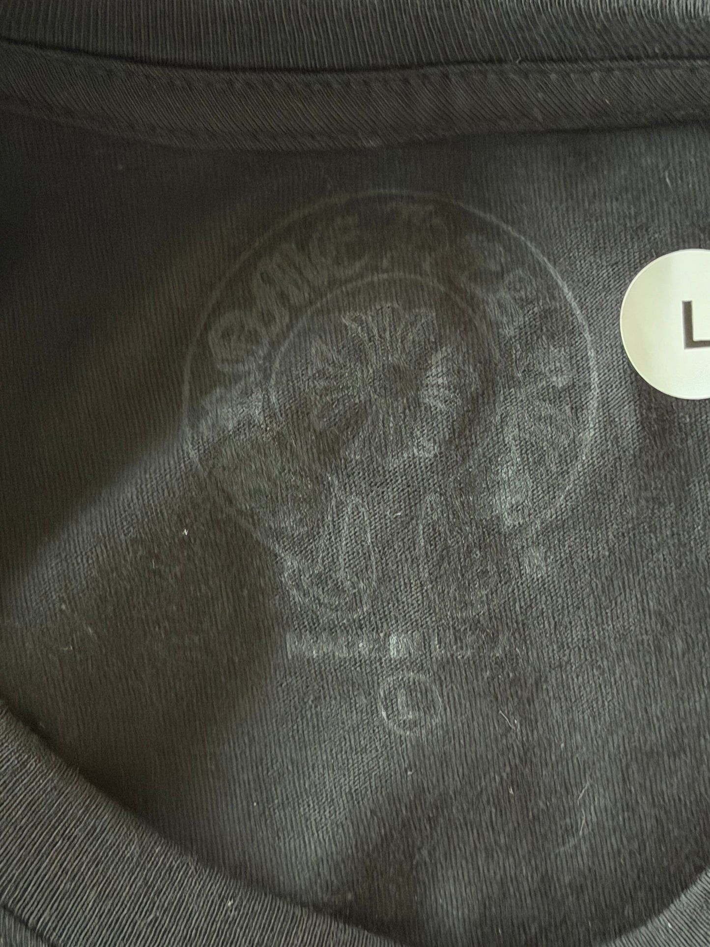 Chrome Hearts Black & White Scroll Logo T-Shirt