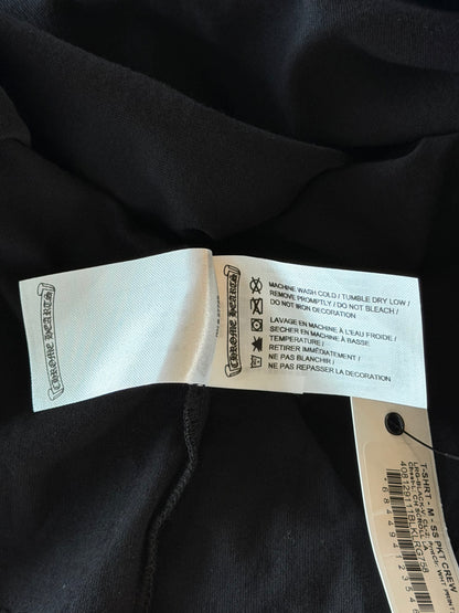 Chrome Hearts Black & White Scroll Logo T-Shirt