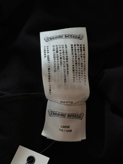 Chrome Hearts Black & White Scroll Logo T-Shirt