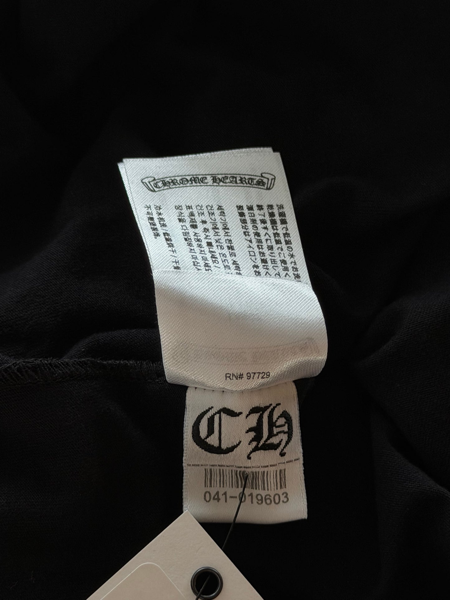 Chrome Hearts Black & White Scroll Logo T-Shirt