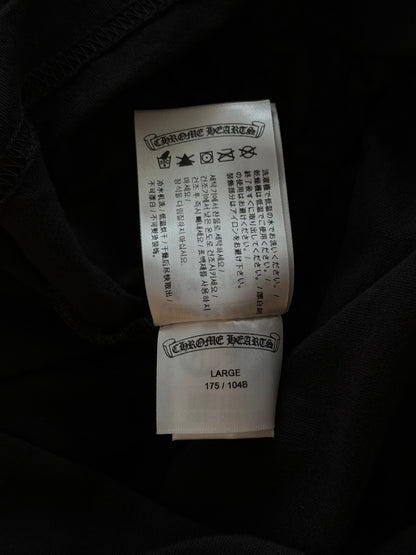 Chrome Hearts Black & Bronze Neck Logo T-Shirt
