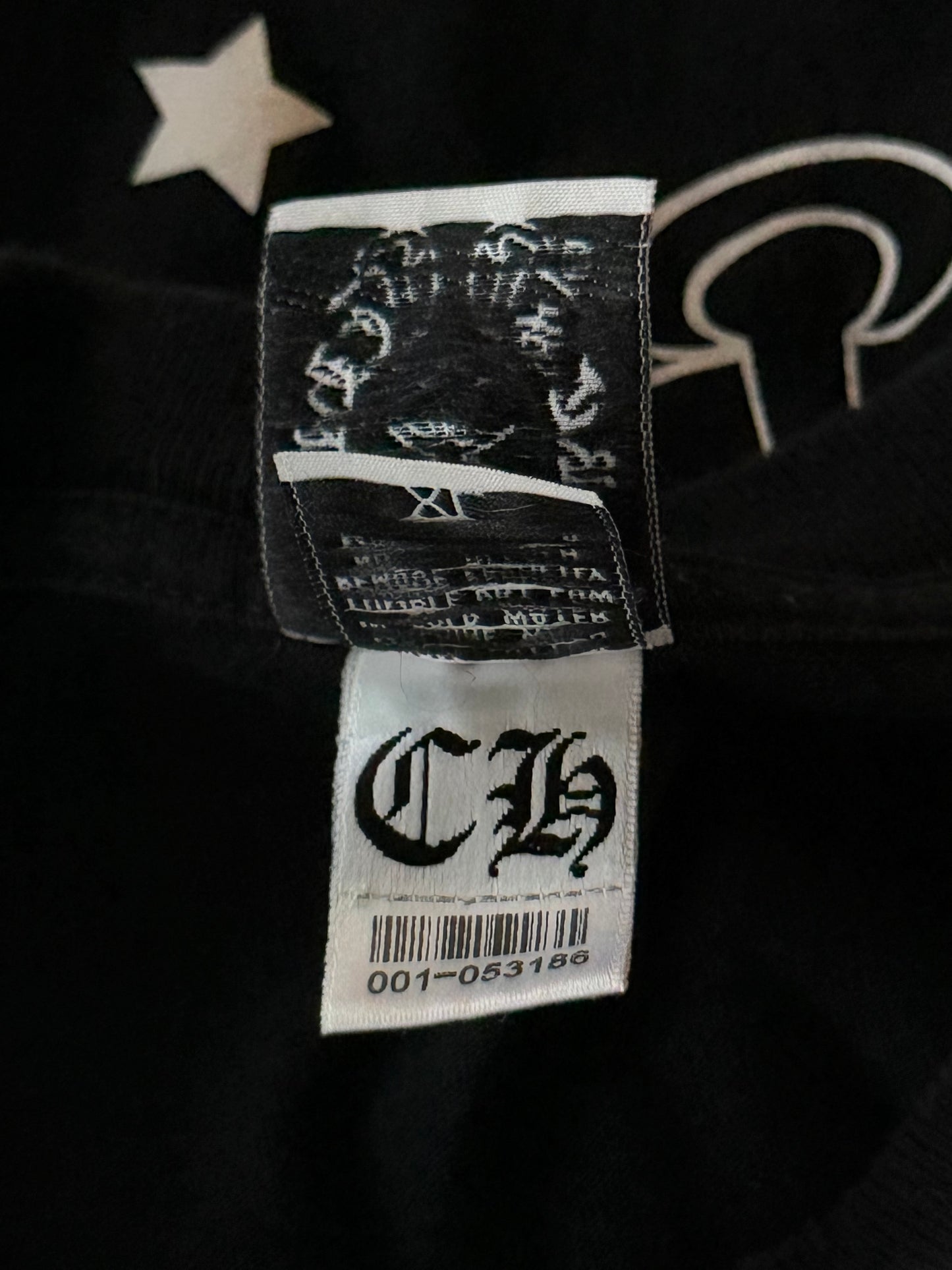 Chrome Hearts Black & White Horseshoe Logo Longsleeve T-Shirt