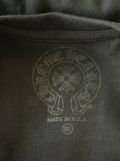 Chrome Hearts Black & Blue Neck Logo Longsleeve T-Shirt