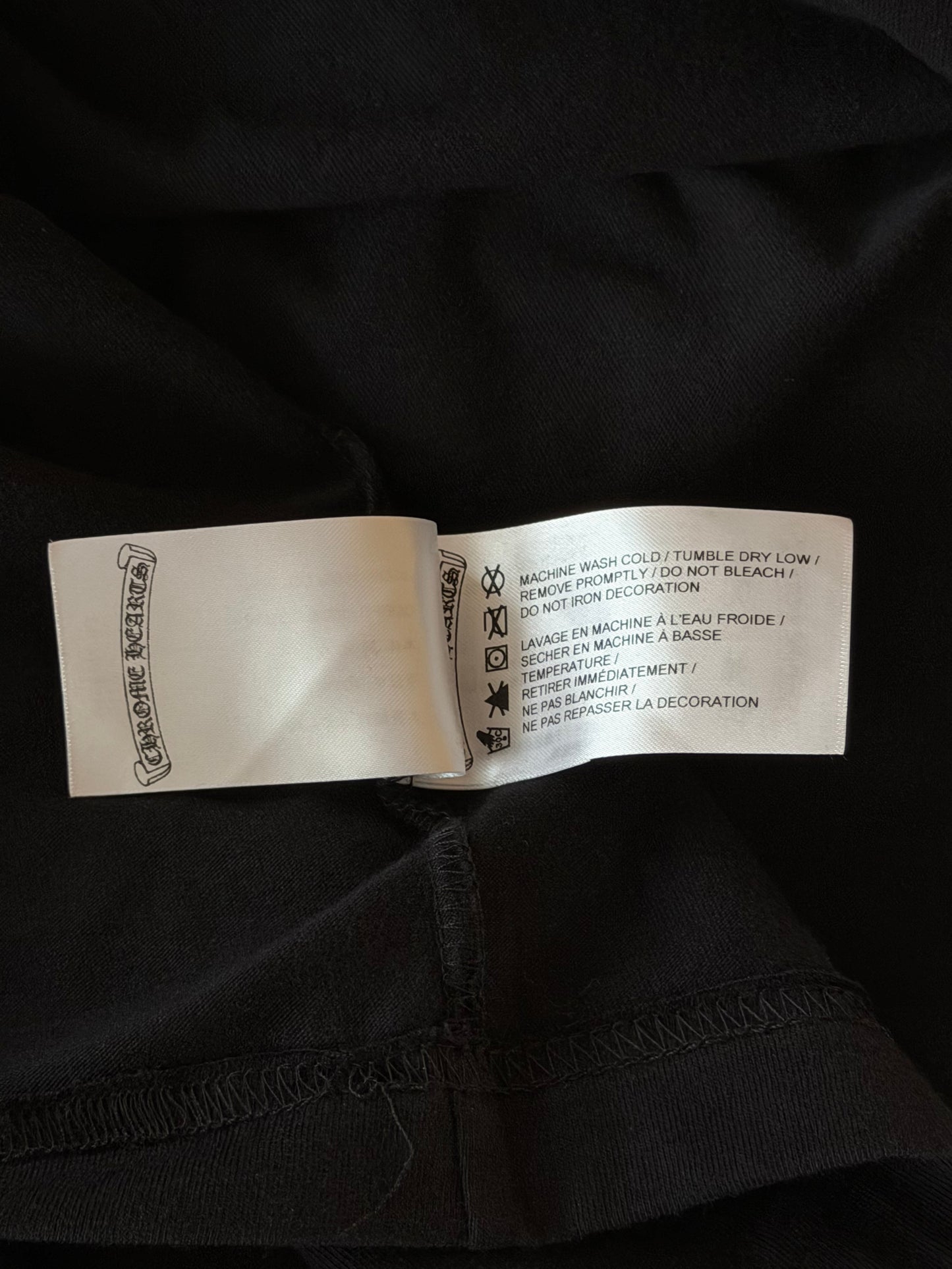 Chrome Hearts Black & Bronze Neck Logo Longsleeve T-Shirt