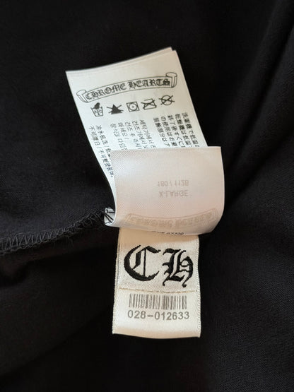 Chrome Hearts Black & Bronze Neck Logo Longsleeve T-Shirt