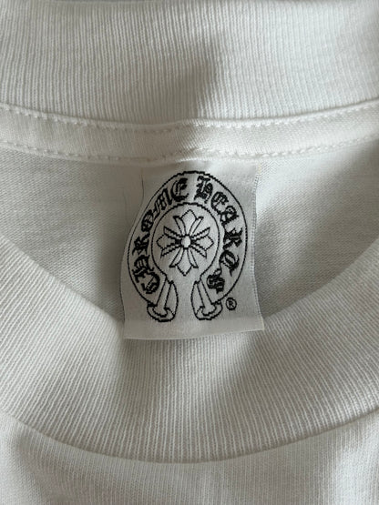 Chrome Hearts White & Black Script Logo Longsleeve T-Shirt