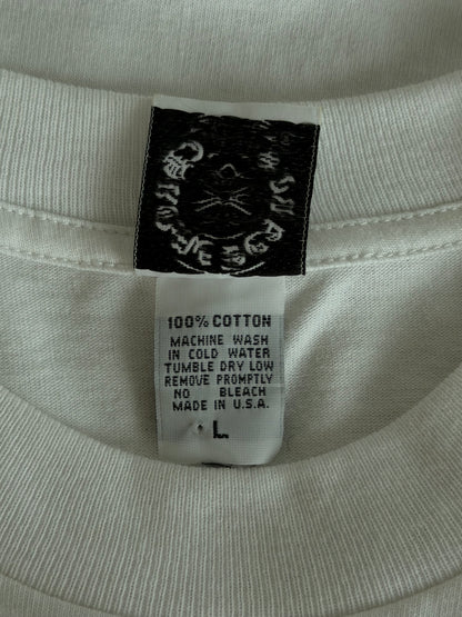 Chrome Hearts White & Black Script Logo Longsleeve T-Shirt