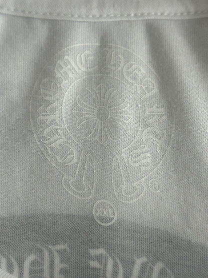 Chrome Hearts White & Black Cross Logo T-Shirt