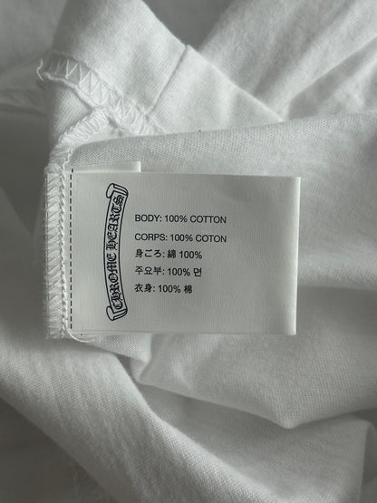 Chrome Hearts White & Black Cross Logo T-Shirt