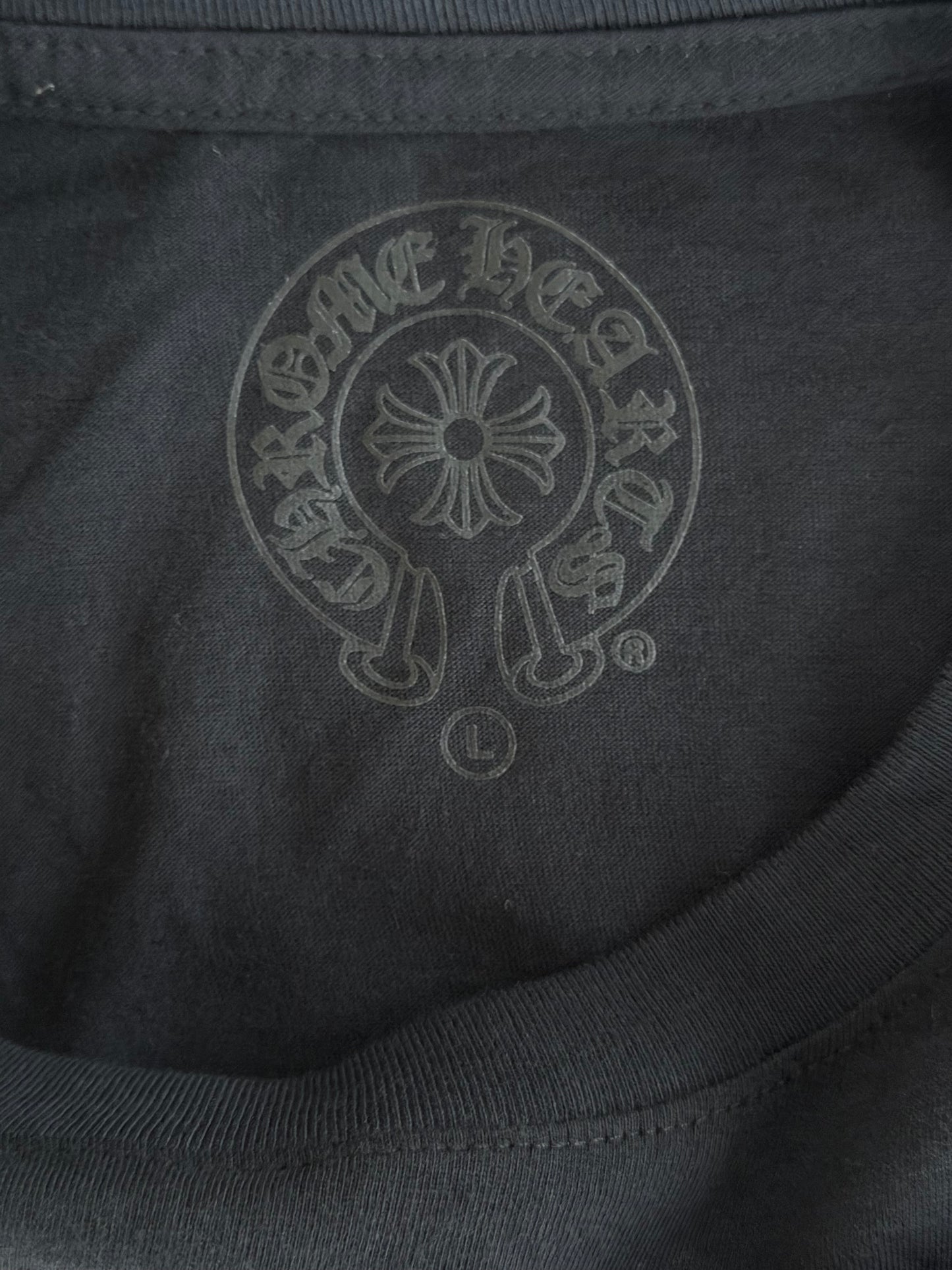 Chrome Hearts Black & Yellow Horseshoe Longsleeve T-Shirt