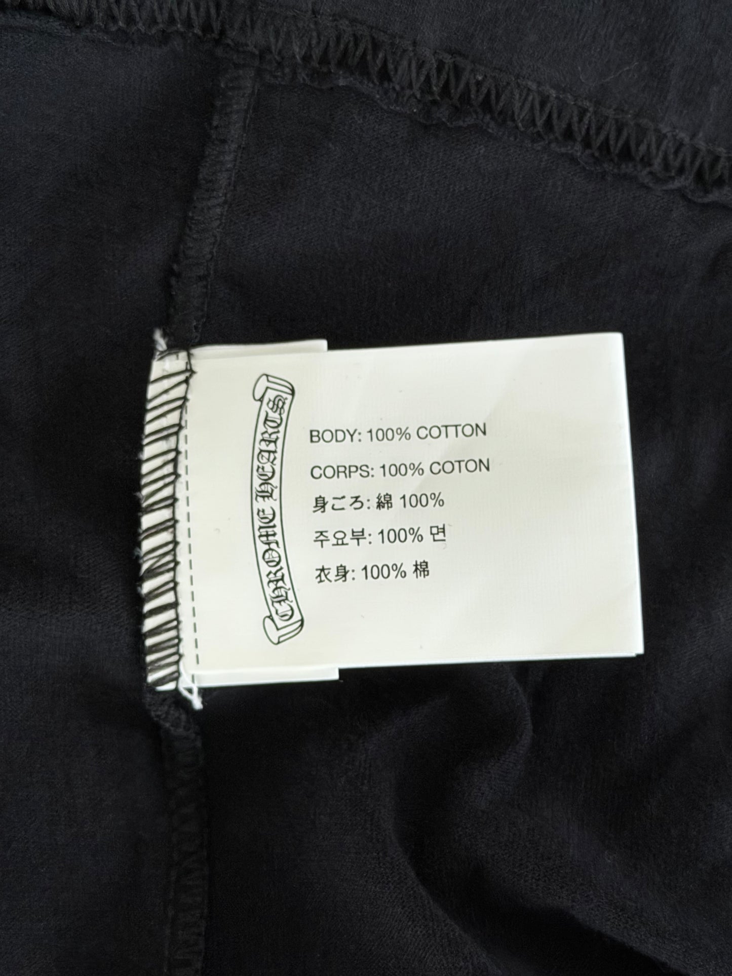 Chrome Hearts Black & Yellow Horseshoe Longsleeve T-Shirt