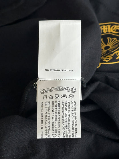 Chrome Hearts Black & Yellow Horseshoe Longsleeve T-Shirt