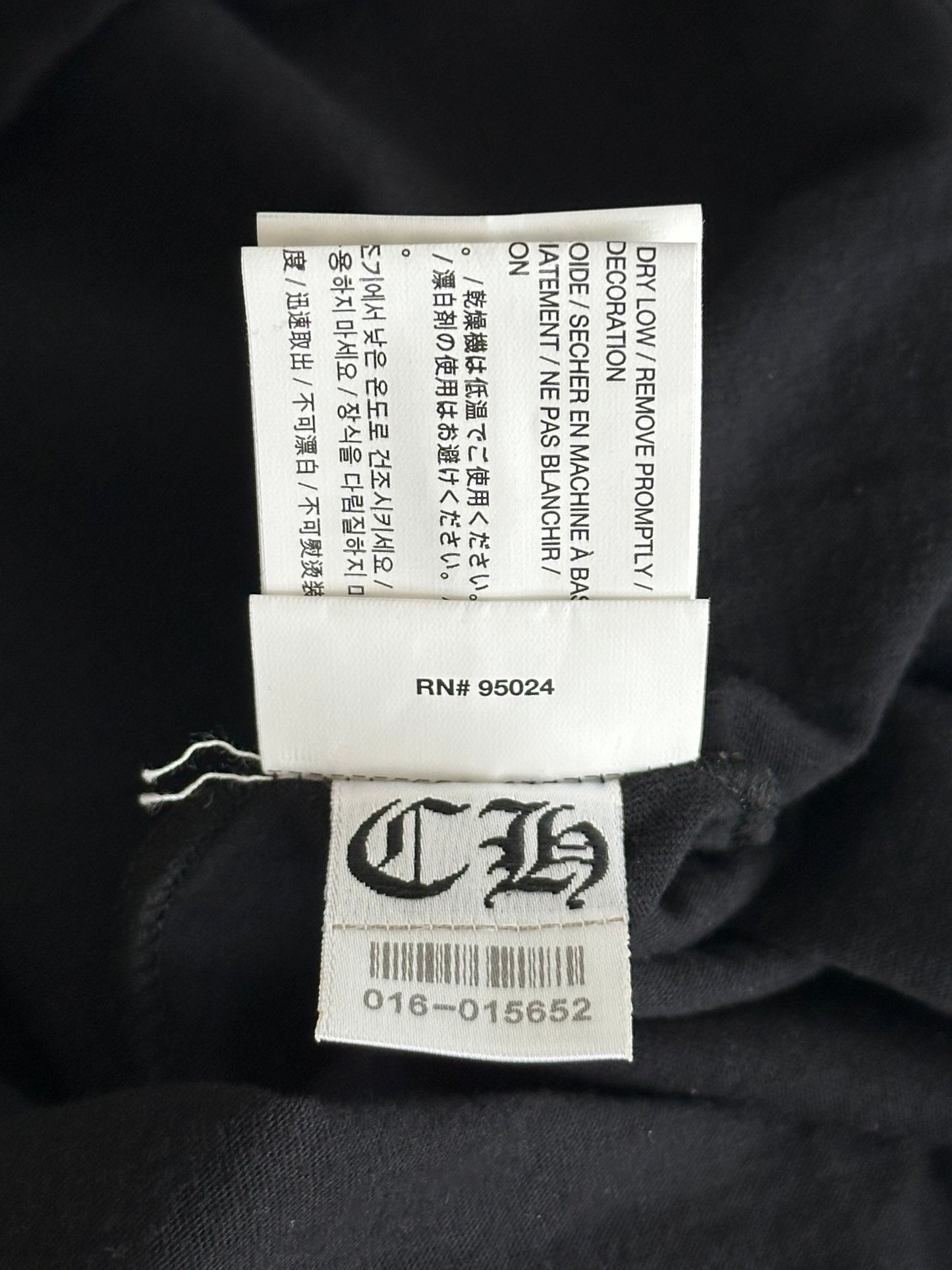 Chrome Hearts Black & Yellow Horseshoe Longsleeve T-Shirt