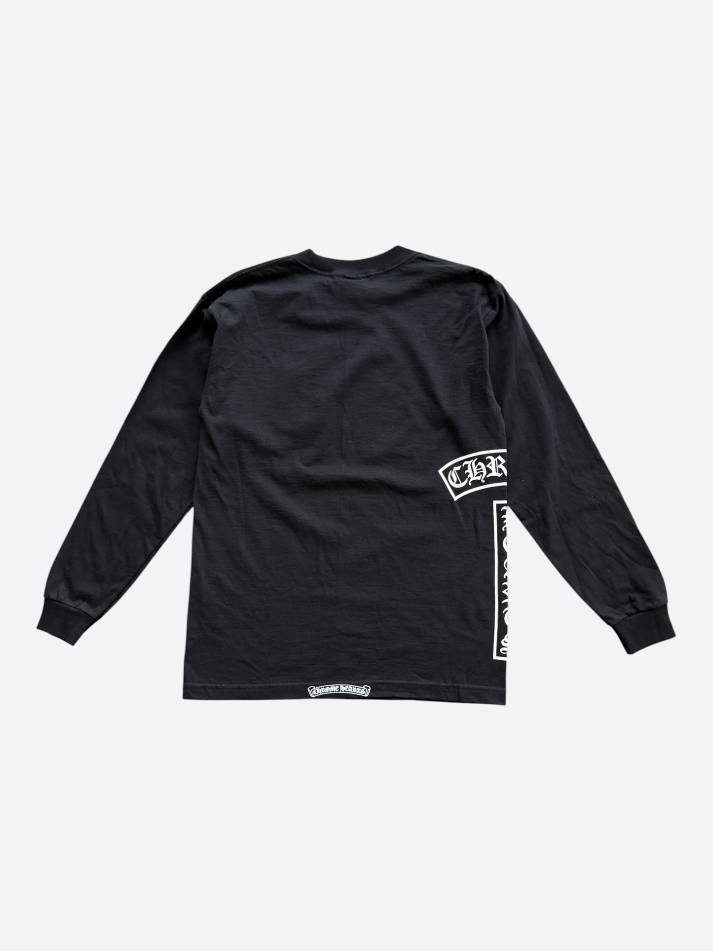 Chrome Hearts Black & White T-Bar Logo Longsleeve T-Shirt