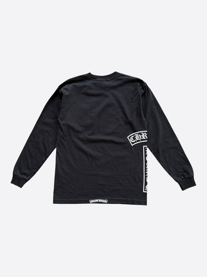 Chrome Hearts Black & White T-Bar Logo Longsleeve T-Shirt