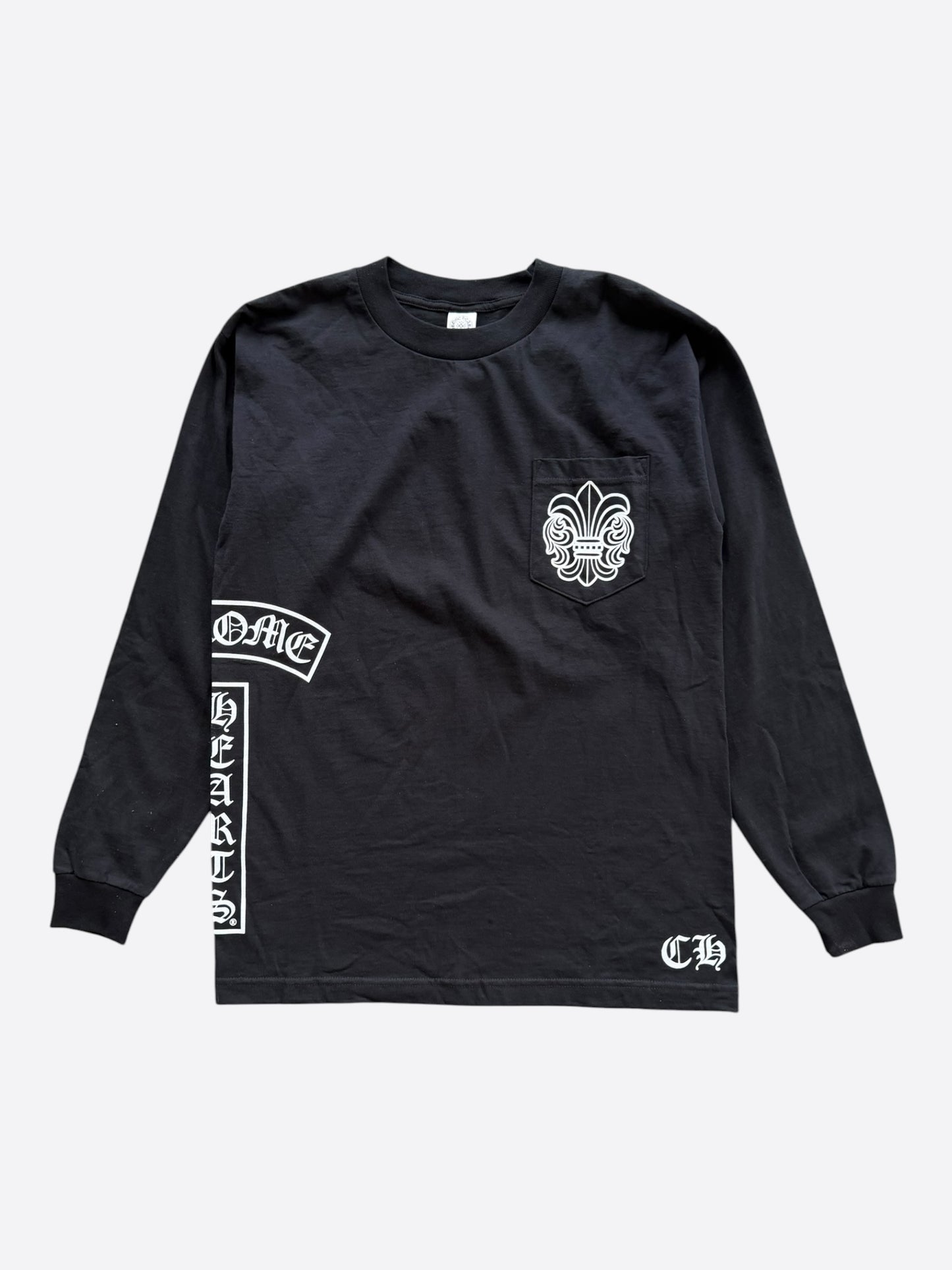 Chrome Hearts Black & White T-Bar Logo Longsleeve T-Shirt