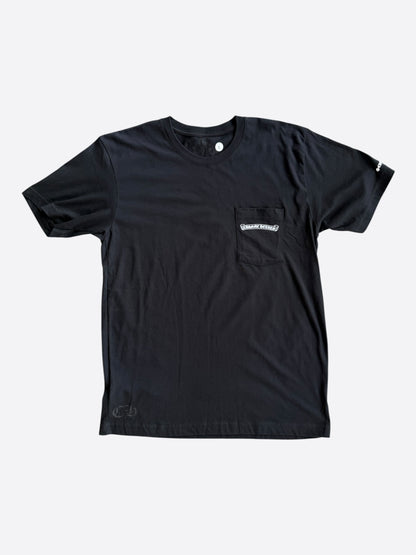 Chrome Hearts Black & White Scroll Logo T-Shirt
