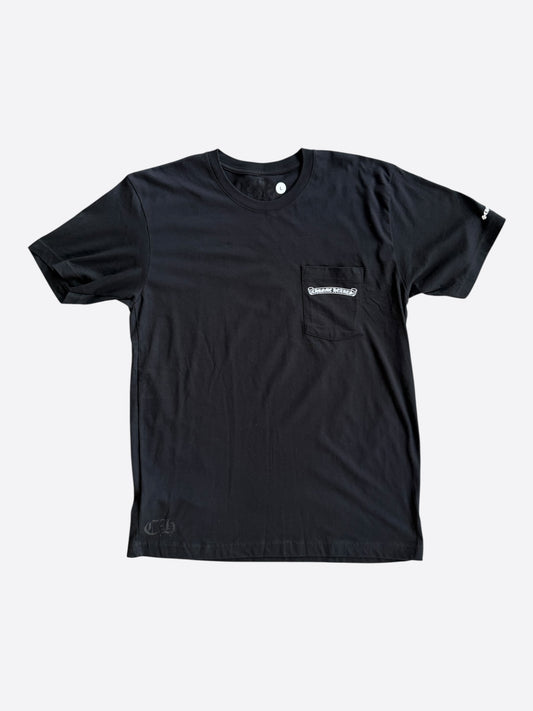 Chrome Hearts Black & White Scroll Logo T-Shirt
