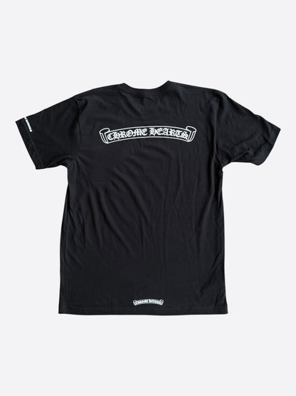 Chrome Hearts Black & White Scroll Logo T-Shirt