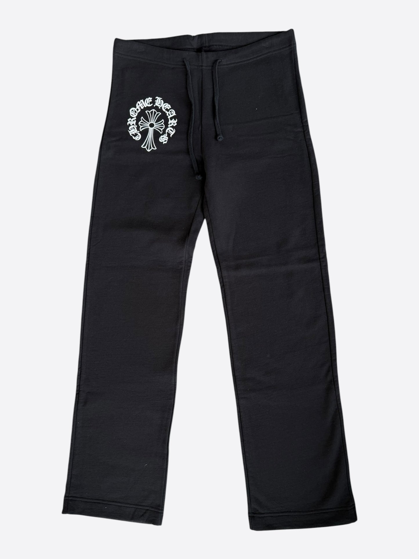 Chrome Hearts Black & White Cross Logo Women's Sweatpants