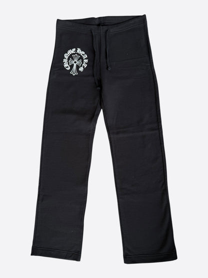 Chrome Hearts Black & White Cross Logo Women's Sweatpants