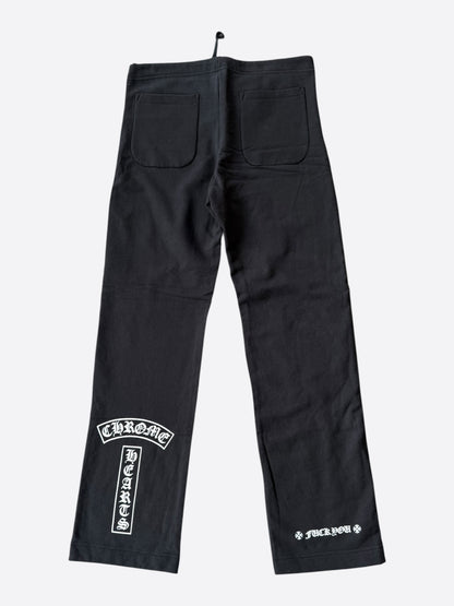 Chrome Hearts Black & White Cross Logo Women's Sweatpants