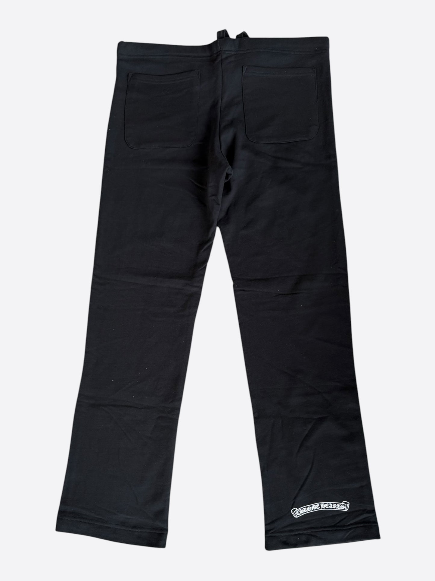 Chrome Hearts Black & White Dagger Logo Women's Sweatpants