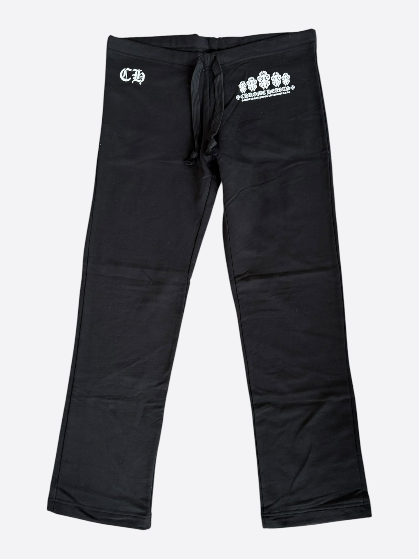Chrome Hearts Black & White Dagger Logo Women's Sweatpants