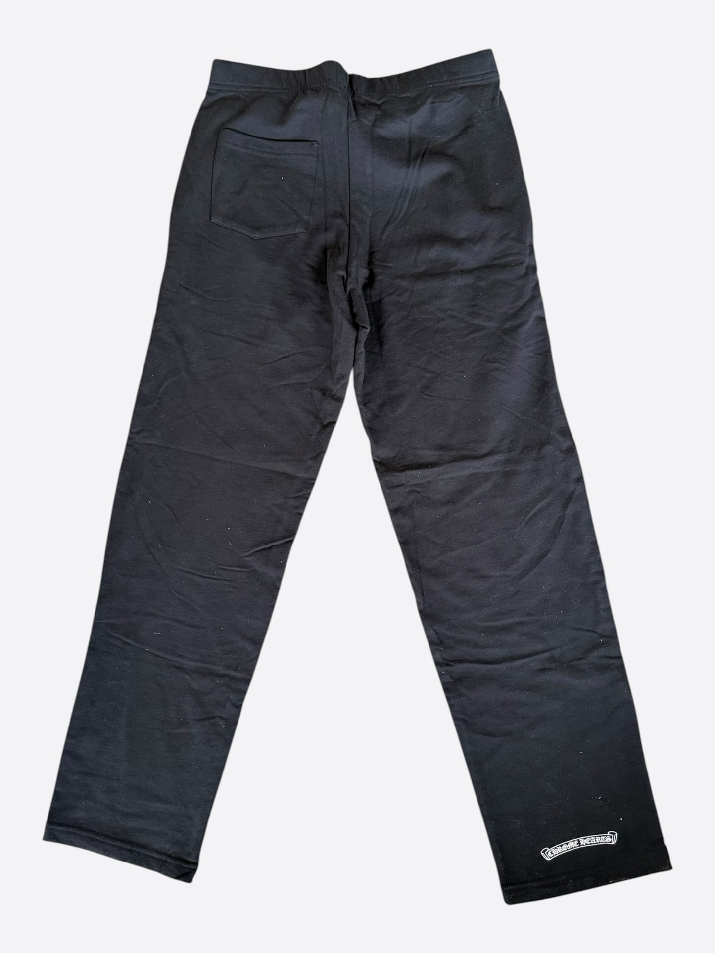Chrome Hearts Black & White Cross Logo Women's Sweatpants