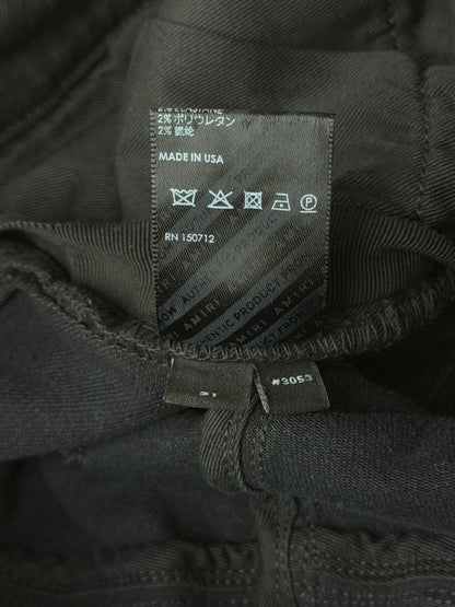 Amiri Aged Black & Hibiscus Patch Jeans