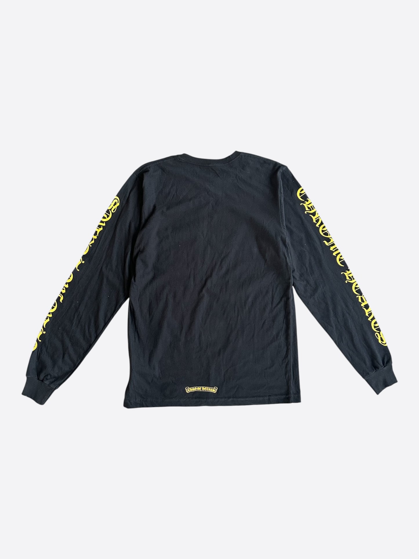 Chrome Hearts Black & Yellow Horseshoe Longsleeve T-Shirt